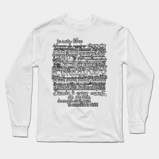 Je suis libre (contour) Long Sleeve T-Shirt